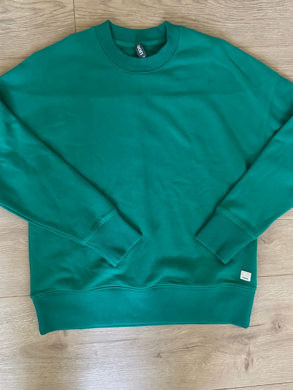 Vuori Sedona Weekender Crew Sweatshirt Green XXS